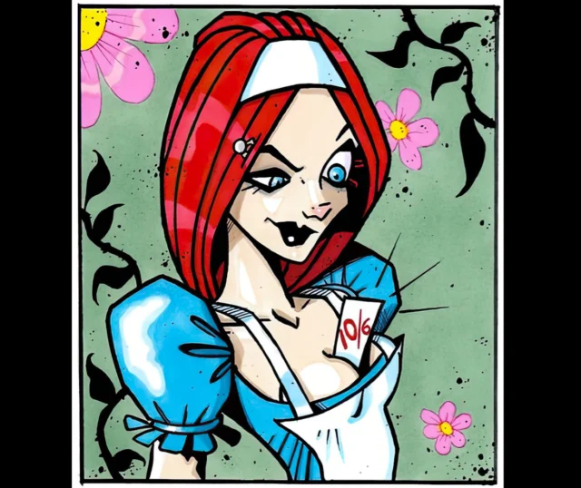 PANDORA IN CHUNDERLAND. Madina Lake did this ‘Alice’ themed K! feature, where it was revealed that one twin was nervy, while the other was angry…

Artwork © Ray Zell
Merch, original strips and commissions at rayzell.com
Link in bio

#madinalake